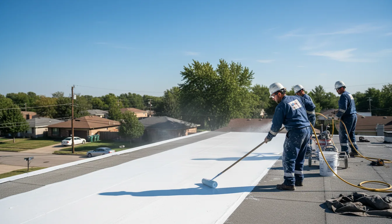 Commercial roof coating in Benson, NC near me